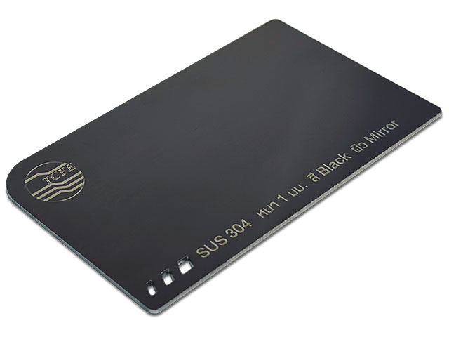 สแตนเลสสีดำ เงา