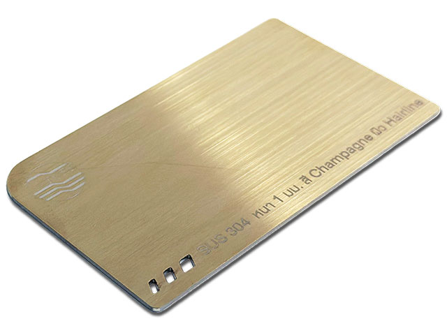 สแตนเลสสีแชมเปญ แฮร์ไลน์ สีทองอ่อน